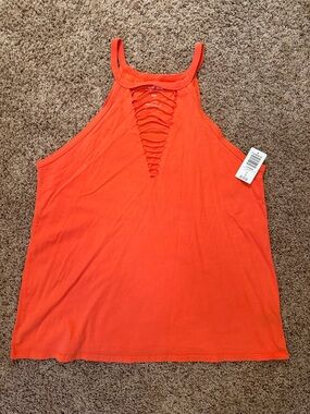 NWT Torrid Orange Slash Neck Tank Top - Size 0